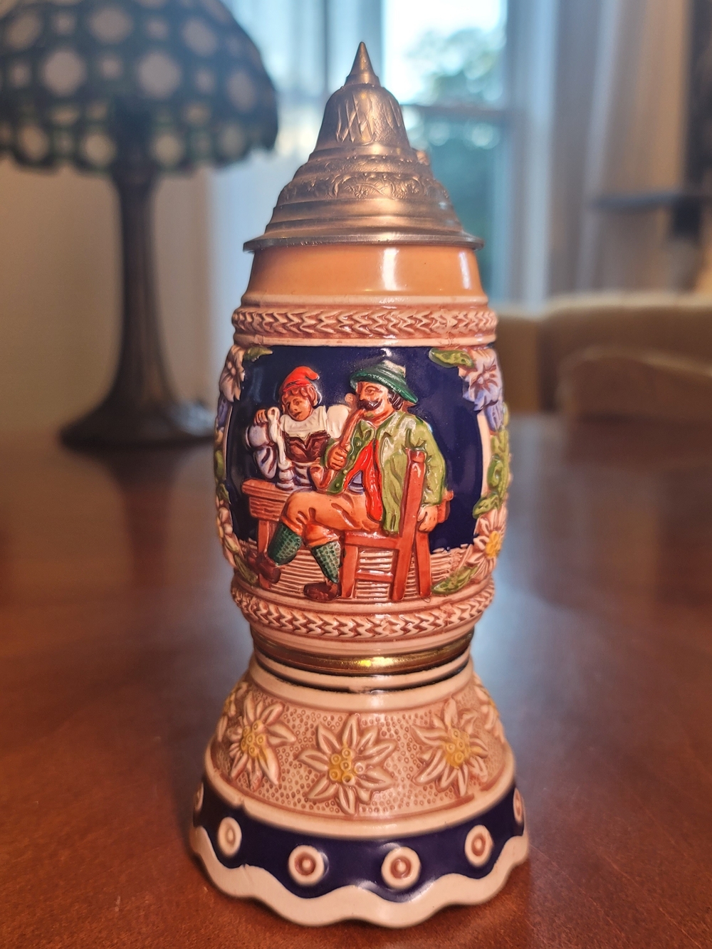 German‎ Decorative Beer Stein Music Box